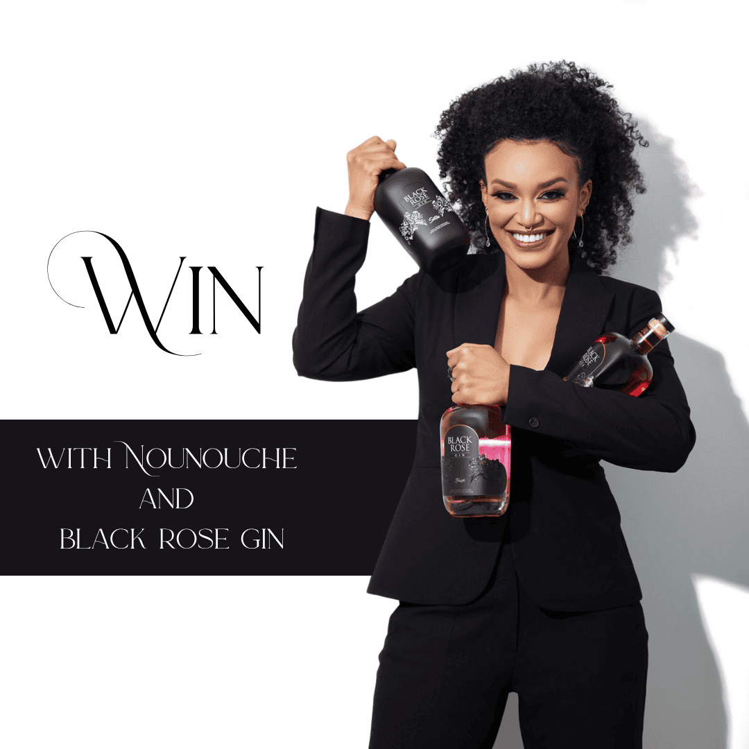 Premium social media creative for Nounouche and Black Rose Gin