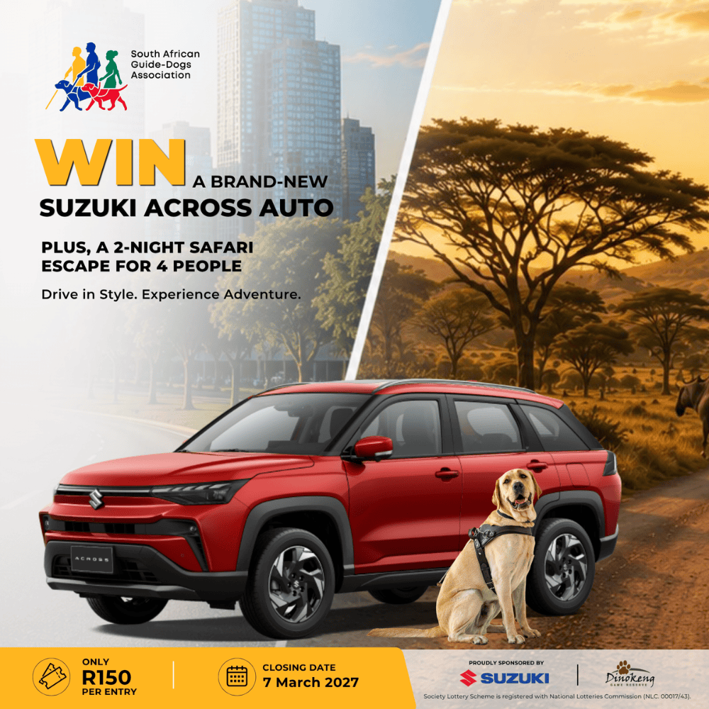 South African Guide Dogs Suzuki Across competition social media artwork