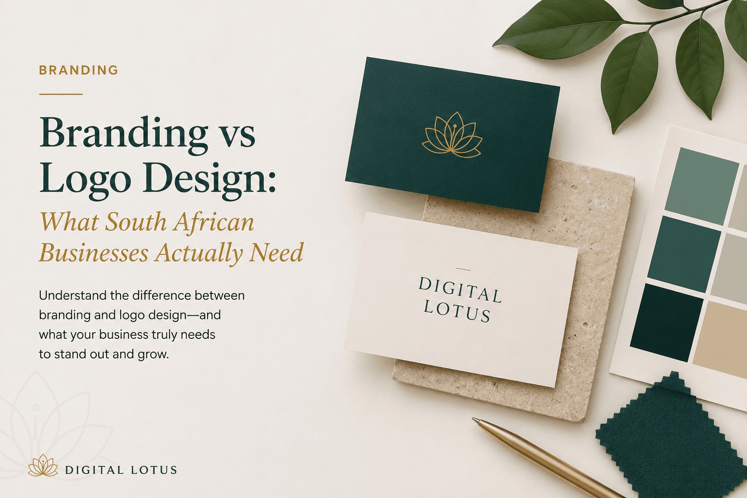 Branding versus logo design South Africa blog featured image