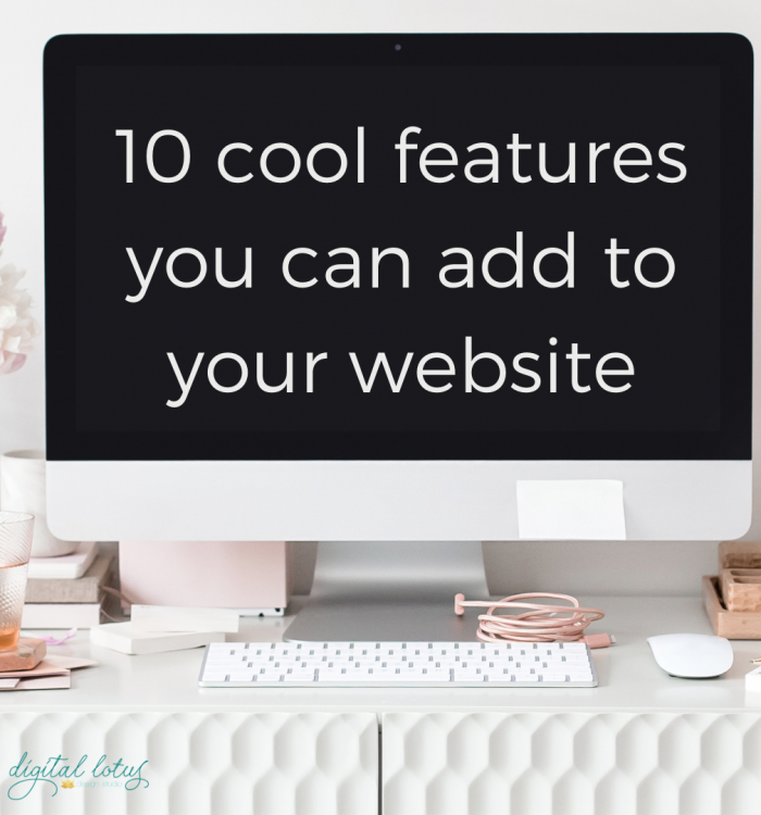10 cool features you can have on your website