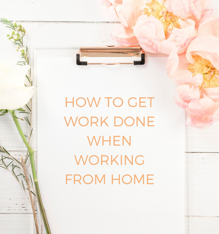 How to get work done when working from home